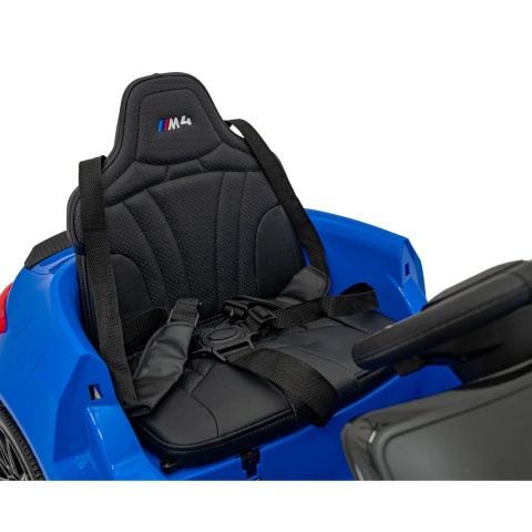 BMW m4 NIEBIESKI Auto na akumulator EVA Skóra pilot