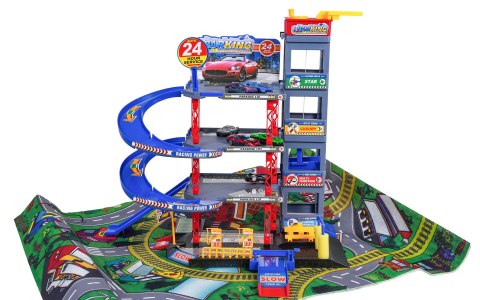 MEGA Wielopoziomowy Parking z Matą + Akcesoria