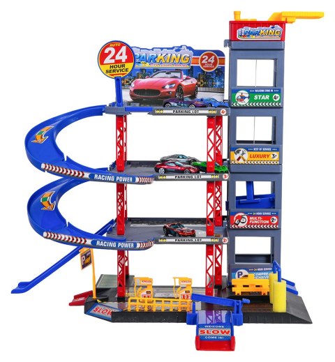 MEGA Wielopoziomowy Parking z Matą + Akcesoria