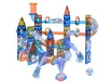 ŚWIECĄCE Klocki magnetyczne 3D - Zbuduj tor kulkowy KULODROM 116-ele ZA5894