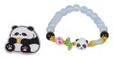 Zestaw Biżuterii Panda Niebieska Bransoletka
