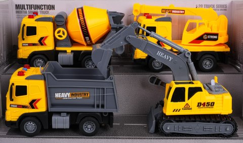 Zestaw Pojazdów Budowlanych 1:20