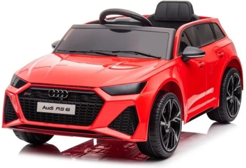 AUDI RS6 GT Czerwony Auto na akumulator EVA Skóra pilot