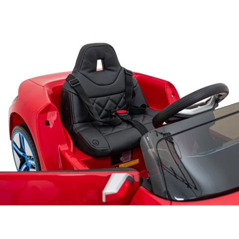 BMW i4 Czerwony Auto na akumulator EVA Skóra pilot