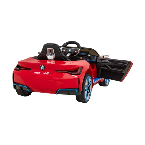 BMW i4 Czerwony Auto na akumulator EVA Skóra pilot