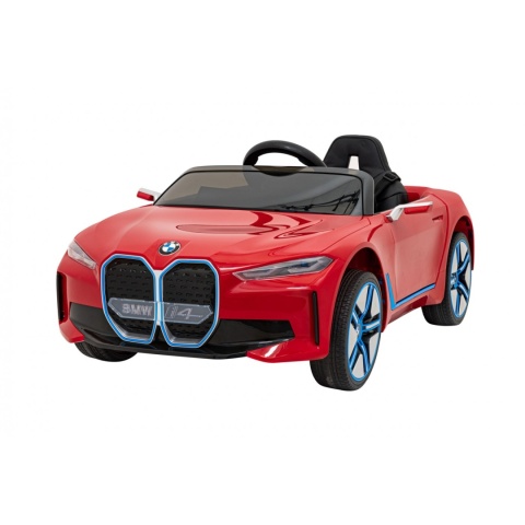 BMW i4 Czerwony Auto na akumulator EVA Skóra pilot