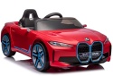 BMW i4 Czerwony Auto na akumulator EVA Skóra pilot