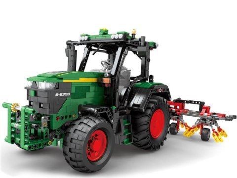 Klocki konstrukcyjne - Zdalnie sterowany TRAKTOR z bronami 1664-ele ZA5798