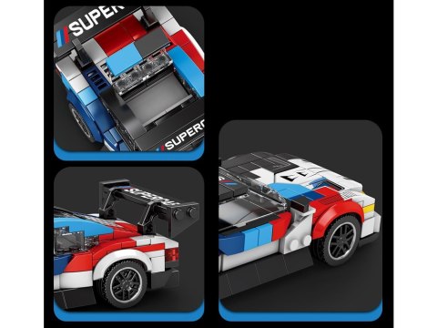 Klocki techniczne Superauto WYŚCIGOWE malowanie, spojler 363-ele ZA5780