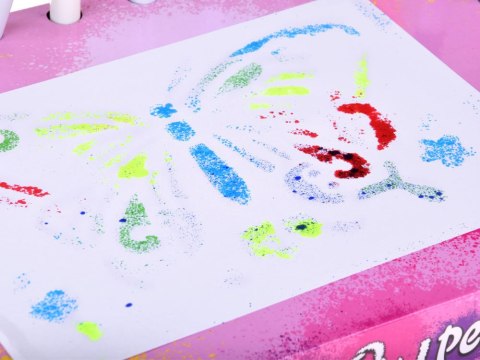 Kreatywny zestaw plastyczny - malowanie pompką pisakami i szablonami ZA5709