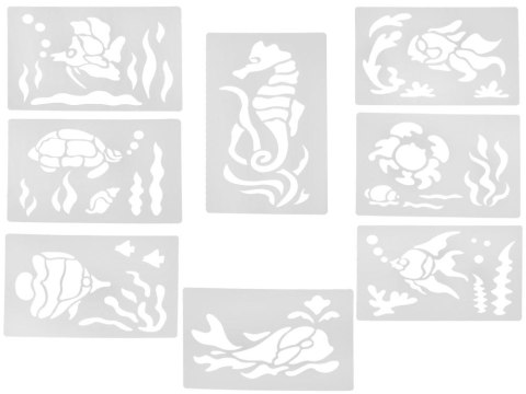 Kreatywny zestaw plastyczny - malowanie pompką pisakami i szablonami ZA5710