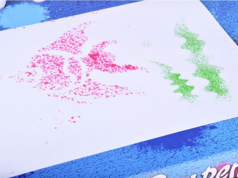 Kreatywny zestaw plastyczny - malowanie pompką pisakami i szablonami ZA5710