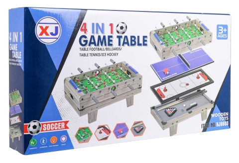 Stół do Gier 4w1 Wersja Stołowa Szara