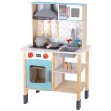 TOOKY TOY Duża Drewniana Kuchnia dla Dzieci 10 el.