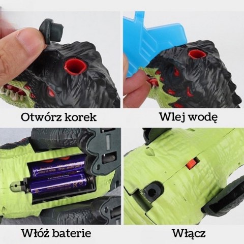 WOOPIE Chodzący Dinozaur Tyrannosaurus Rex Efekty Świetlne i Dźwiękowe