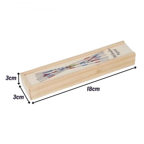 WOOPIE Drewniane Bierki Mikado w Pudełku 41 el.