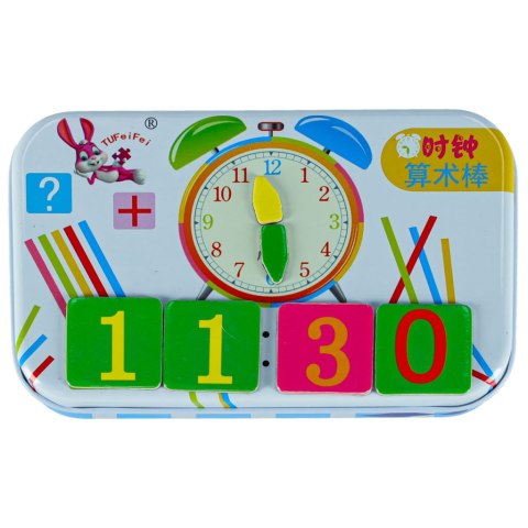 Zestaw edukacyjny nauka zegarka liczenia dodawania dla dzieci zegar do nauki godzin czasu