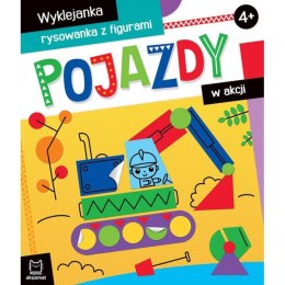 Aksjomat Pojazdy w akcji. Wyklejanka rysowanka 4+ KS0711