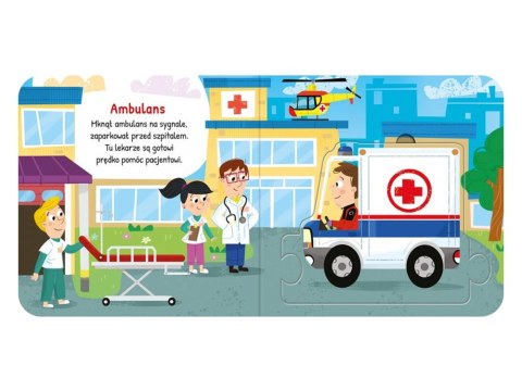 Aksjomat Pojazdy w mieście. Duże puzzle. Dla najmłodszych KS0961