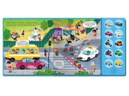 Aksjomat Słuchamy pojazdów! Na ulicy. Książeczka z dźwiękami 10 odgłosów KS1032