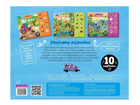 Aksjomat Słuchamy pojazdów! Na ulicy. Książeczka z dźwiękami 10 odgłosów KS1032