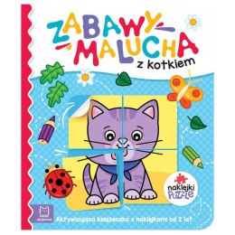 Aksjomat Zabawy malucha z kotkiem książeczka z naklejkami KS0823