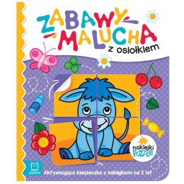 Aksjomat Zabawy malucha z osiołkiem książeczka z naklejkami KS0825