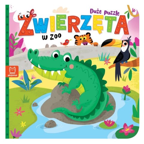 Aksjomat Zwierzęta w zoo. Duże puzzle KS1189