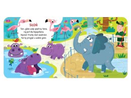 Aksjomat Zwierzęta w zoo. Duże puzzle KS1189