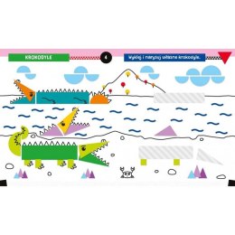 Aksjomat Zwierzęta w zoo. Wyklejanka rysowanka 4+ KS0729