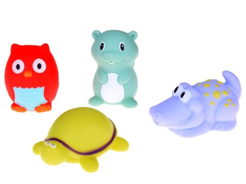 Gumowe Zwierzątka do kąpieli do zabawy w wodzie Zestaw 4-sztuki ZA5816