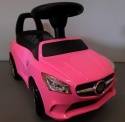 Jeździk Autko dla Dziecka J2 RÓŻOWY - chodzik, muzyka, klakson, światła