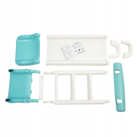 Największa Zjeżdżalnia Ogrodowa dla Dzieci XXL 145cm KREMOWO-MIĘTOWA