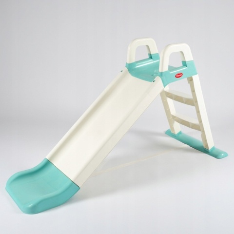 Największa Zjeżdżalnia Ogrodowa dla Dzieci XXL 145cm KREMOWO-MIĘTOWA