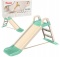 Największa Zjeżdżalnia Ogrodowa dla Dzieci XXL 145cm KREMOWO-MIĘTOWA