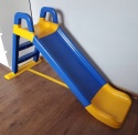 Największa Zjeżdżalnia Ogrodowa dla Dzieci XXL 145cm NIEBIESKO-ŻÓŁTA