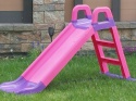 Największa Zjeżdżalnia Ogrodowa dla Dzieci XXL 145cm RÓŻOWO-FIOLETOWA