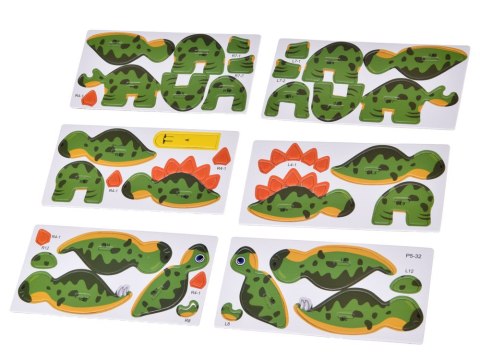 Puzzle 3D Kartonowy Model - Dinozaur Stegosaurus DIY Zrób to sam ZA5810