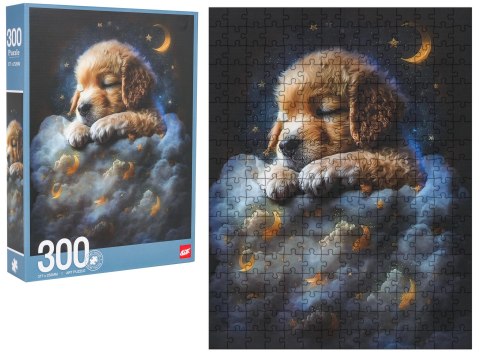 Zestaw Puzzli 300el. Piesek w Chmurach