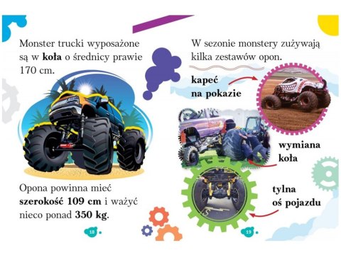 Aksjomat Wyrazy i zdania do nauki czytania. Monster trucki KS1175
