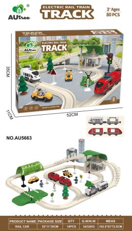 Kolejka Miasto z Funkcją Świateł i Dźwięku 80el.