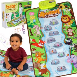 Mata interaktywna grająca muzyczna edukacyjna zwierzątka