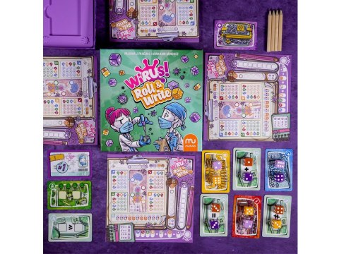 Muduko Emocjonująca gra Wirus! Roll&Write GR0822