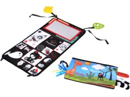 Zabawka sensoryczna składana z lusterkiem + książeczka kontrastowa ZA5829