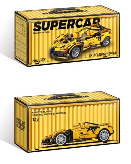 Zestaw Klocków Auto Sportowe Żółte 422el.