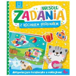 Aksjomat Wesołe zadania z kociakiem bystrzakiem. Z naklejkami 4+ KS1162