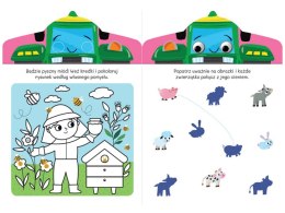 Aksjomat Wesoły traktorek. Edukacyjna książeczka . Ruchome oczka KS1165