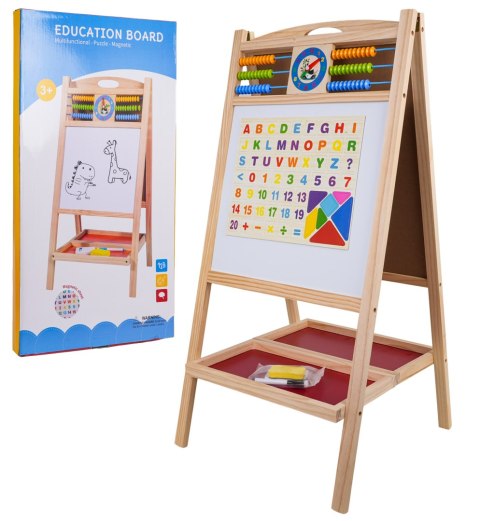 Drewniana Tablica z Liczydłem + Akcesoria