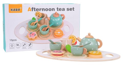 Drewniany Zestaw Herbaciany + Akcesoria