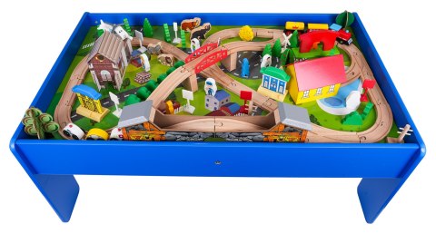 MEGA Drewniana Kolejka na Stoliku